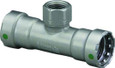 Viega 25485 MegaPress tee Smart Connect technology Carbon steel, 1-1/4'' x 1-1/4'' x 1/2''
