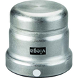 Viega 26770 MegaPress cap Smart Connect technology Carbon steel, 4''