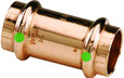 Viega 78057 ProPress coupling With stop Smart Connect technology Copper, 1'' x 1''