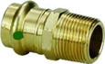 Viega 79260 ProPress adapter Smart Connect technology Zero Lead Bronze, 1-1/4'' x 1-1/4''