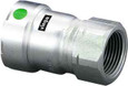 Viega 90280 MegaPress adapter Smart Connect technology 316 stainless steel, 2'' x 2''