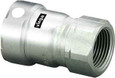 Viega 95280 MegaPress adapter Smart Connect technology 304 stainless steel, 2'' x 2''