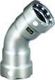 Viega 91755 MegaPress 45° elbow Smart Connect technology 316 stainless steel, 1/2'' x 1/2''