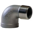 Merit Brass Stainless Steel Cast 150# Fitting, 1/4" 150# 304 SS 90 STREET ELBOW ISO 49