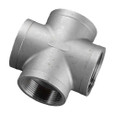 Merit Brass Stainless Steel Cast 150# Fitting, 1/4" 150# 304 SS CROSS ISO 49