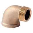 Merit Brass Import Brass Lead Free Fitting, 1-1/4" 125# LEAD FREE BR 90 STREET ELL B584/NSF61-G