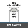 OATEY 14054 4 in. – 8.25 in. Master Flash® 11 in. x 11 in. Base Roof Flashing