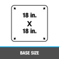 OATEY 12849 2 in. Soft Aluminum 18 in. x 18 in. base