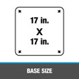 OATEY 14057 6.75 in. – 13.5 in. Master Flash® 17 in. x 17 in. Base Roof Flashing