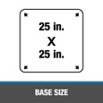 OATEY 14059 8 in. – 20.5 in. Master Flash® 25 in. x 25 in. Base Roof Flashing