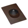 OATEY 11872 All-Flash® No-Calk® 1.5 in. – 3 in. Galvanized Brown 11 in. x 14.5 in. Base Roof Flashing