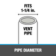 OATEY 11536 1.25" Galvanized Electrical Service Mast