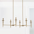 Capital Lighting CAP-842661 Abbie Transitional 6-Light-Linear Chandelier