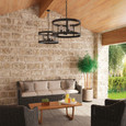 Capital Lighting CAP-9568 Dylan Urban / Industrial 4-Light Outdoor Hanging-Lantern