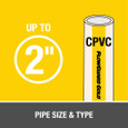 OATEY 31917 8 oz. CPVC All Weather Flowguard Gold® 1-Step Yellow Cement with Ultraviolet Indicator