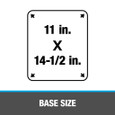 OATEY 12945 1.5 in. – 3 in. Aluminum All-Flash® No-Calk 11 in. x 14.5 in. Base Roof Flashing