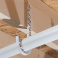 OATEY 33740 1-1/2 in. x 7-1/2 in. DWV J-Hook - White (25 In Polybag)