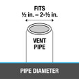OATEY 12805 1/2 in. – 2-1/2 in. Sideflash 8.5 in.-8 in. Base Vertical Flashing