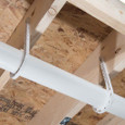 OATEY 33742 3 in. x 7-1/2 in. DWV J-Hook - White (25 In Polybag