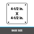 OATEY 14050 .25 in. – .75 in. Master Flash® 4.5 in. x 4.5 in. Base Roof Flashing