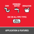 OATEY 30821 8 oz. All-Purpose ABS, PVC and CPVC Clear Cement