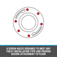 OATEY 43512 3 in. or 4 in. ABS Closet Flange with Metal Ring without Test Cap