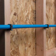OATEY 33910 1/2 in. Half Clamp w/ barbed nail (12 in polybag)