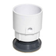OATEY 72058 4" PVC Pipe Base General Purpose Drain w/ 5" NI Grate