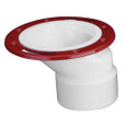OATEY 43501 3 in. or 4 in. PVC Offset Closet Flange with Metal Ring without Test Cap