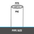 OATEY 43563 3 in. PVC Snap-In Drain with 3-1/2 in. Stainless Steel Strainer