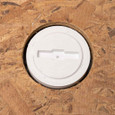 OATEY 43767 3-1/2 in. PVC Replacement Plug for 4 in. Regular and 3 in. Hub Cleanout Assemblies