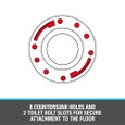 OATEY 43584 3 in. ABS Spigot Fit Closet Flange with Plastic Ring