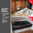 OATEY 34125 14 in. - 16 in. Multi-Size Adjustable Bath Tub Protector
