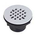 OATEY 42086 2 in. 101 PS ABS Solvent Weld Shower Drain with Plastic Strainer