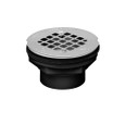 OATEY 42086 2 in. 101 PS ABS Solvent Weld Shower Drain with Plastic Strainer