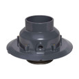 OATEY 72314 4" PVC Adj. Commercial Drain w/ 5" Cast NI Grate & Round Top