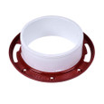 OATEY 43521 4 in. PVC Closet Flange with Metal Ring without Test Cap