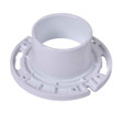 OATEY 43523 3 in. or 4 in. PVC Long Pattern Closet Flange with Plastic Ring and Test Cap