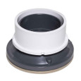 OATEY 72169 4" PVC Hub Base General Purpose Drain w/ 6" NI Grate & Round Ring