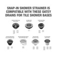 OATEY 42017 Universal 4-1/4 in. Snap-Tite Strainer Rubbed Bronze