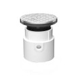OATEY 74137 3 In. or 4 In. PVC General Purpose Cleanout w/ 6 In. BR Cover & Round Ring