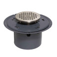 OATEY 72336 6" PVC Adj. Commercial Drain w/ 6" Cast NI Grate & Round Top
