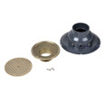 OATEY 72354 4" PVC Adj. Commercial Drain w/ 8" Cast NI Grate & Round Top