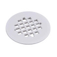 OATEY 42136 4-1/4 in. White Plastic Snap-Tite Strainer