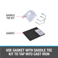 OATEY 43796 Gasket for Tapping into Cast Iron Soil Pipe