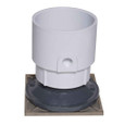 OATEY 74178 4" PVC Pipe Base General Purpose Cleanout w/ 6" NI Cover & Square Ring