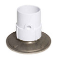 OATEY 72357 3" or 4" PVC General Purpose Pipe Fit Drain w/ 8" Cast NI Grate & Round Top