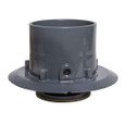 OATEY 72136 6" PVC Adj. Commercial Drain w/ 6" BR Grate & Round Ring