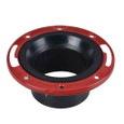 OATEY 43534 3" or 4" ABS long pattern closet flange w/metal ring w/o test cap