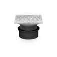 OATEY 74147 3" or 4" PVC General Purpose Cleanout w/ 6" BR Cover & Square Ring